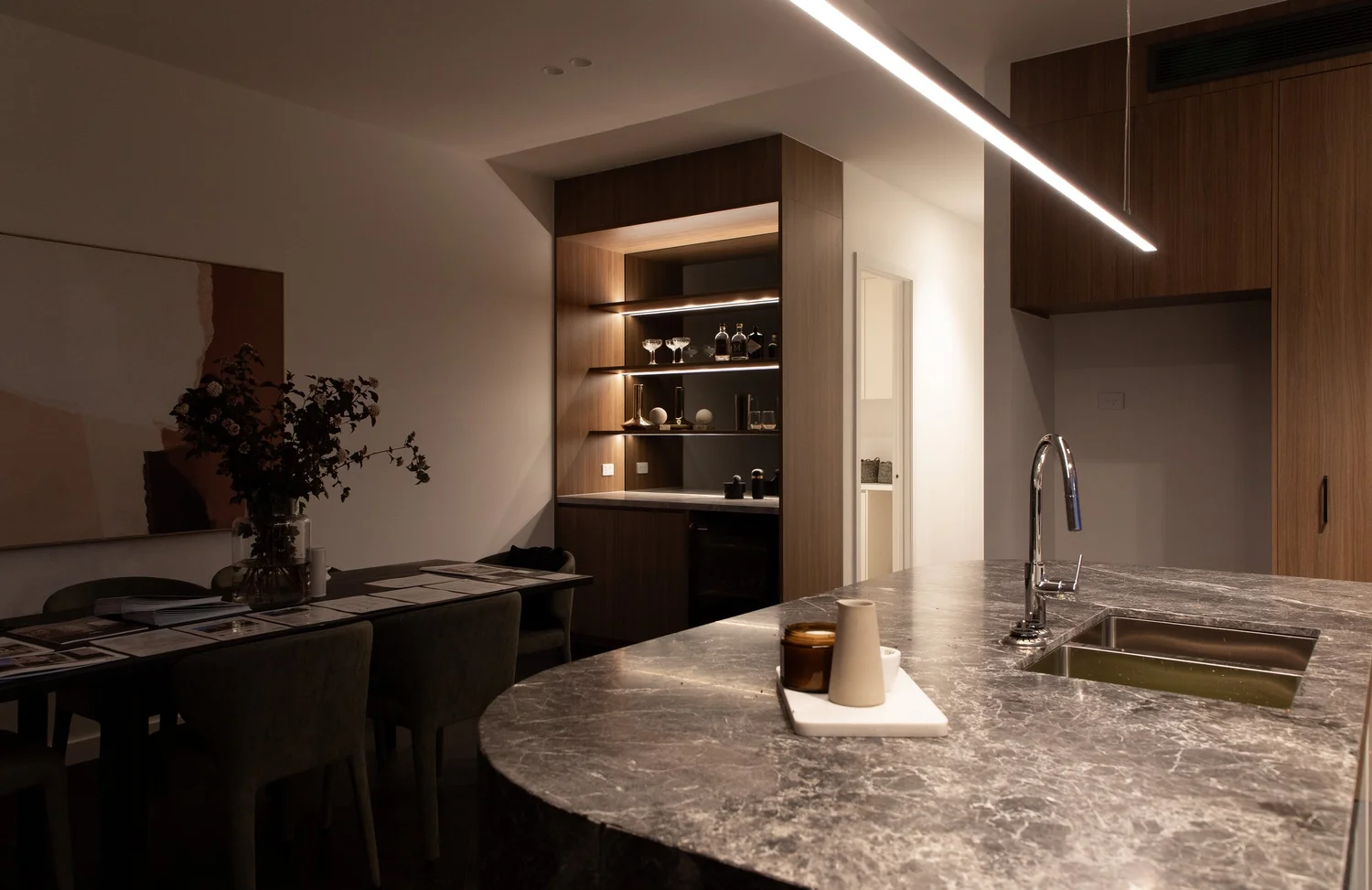 Custom electrical and lighting work on a Melbourne project